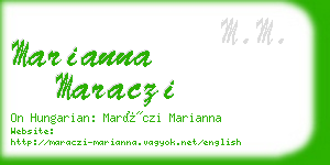 marianna maraczi business card